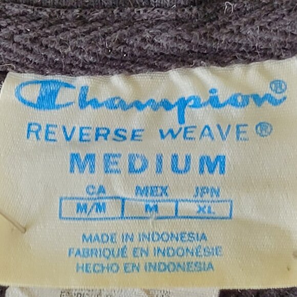 Champion All Over Print Reverse Weave VTG Hoodie Men's Size Medium - Picture 12 of 13
